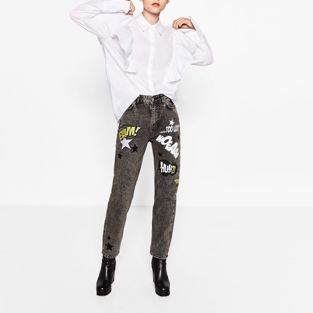 Rare Zara Wonder Woman Jeans